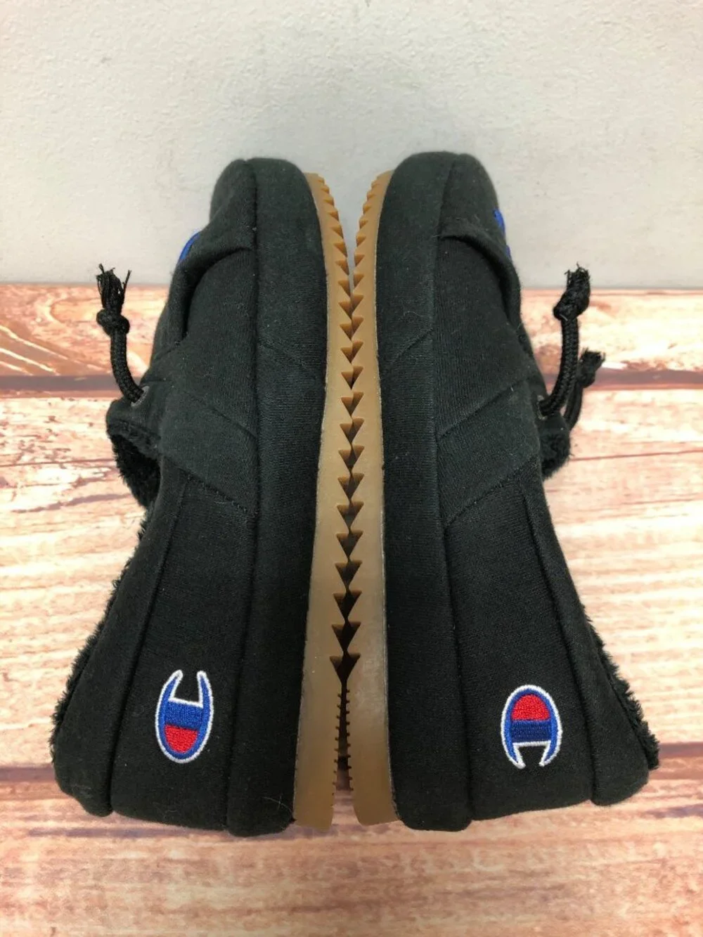 Champion Unisex Boys Girls 6 Y University Lounge Comfort Black Slippers Shoes